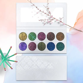 Make Your Own Label Private Logo Make up Pallets Eye Shadow Multi Color Bendable Metallic Eye Shadows