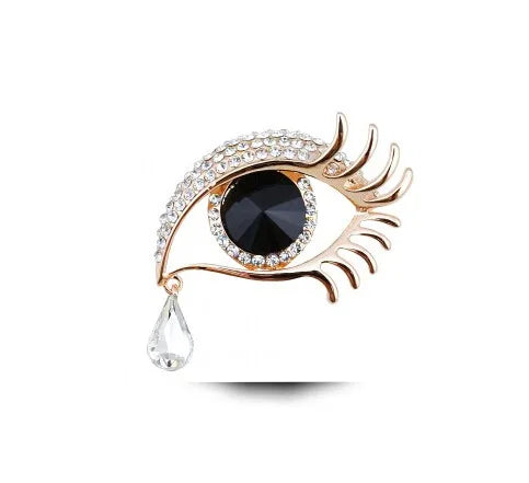 Premium Quality Tear of Angel Rhinestone Brooch Pin Elegant Scarf Shawl Clip for Women Ladies for Weddings Children's Occasions