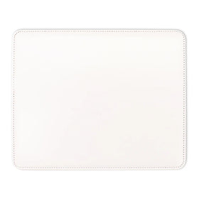 Anti-Slip Sublimation White Heated Mouse Pad Custom PU Leather Pad for Computer Factory Wholesale Blank PU Leather Mouse Pad