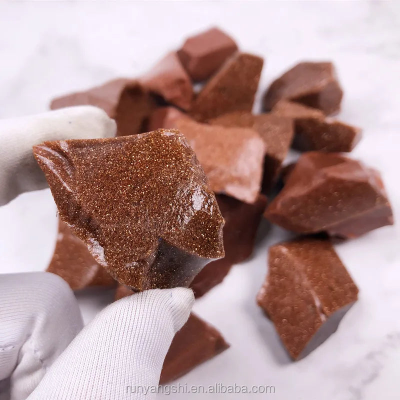 Gold Sand Stone Rough Mines for Healing