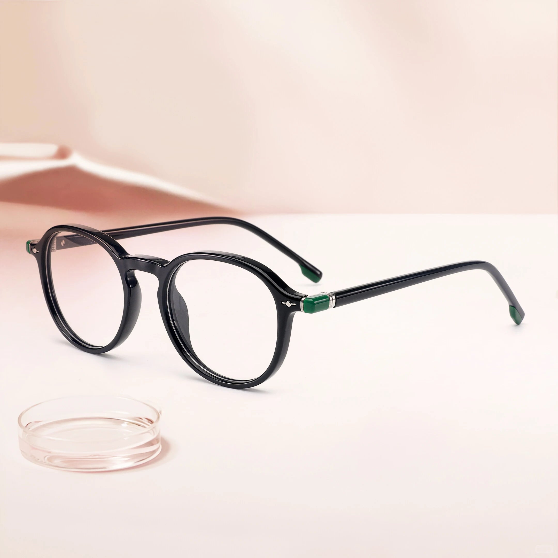 2026 Retro Acetate Optical Glasses Frames Men Women Two Color Splicing Fashion Eyeglasses Eyewear