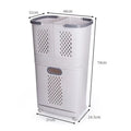 Removable Household Plastic Baskets Bathroom Organizer Storage Large Space Laundry Basket 360 Rotating Rack Corner Shelf