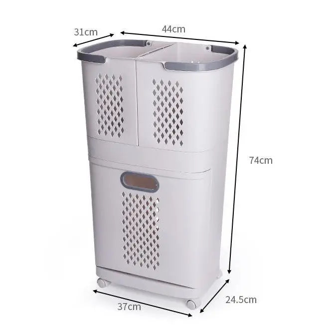Removable Household Plastic Baskets Bathroom Organizer Storage Large Space Laundry Basket 360 Rotating Rack Corner Shelf