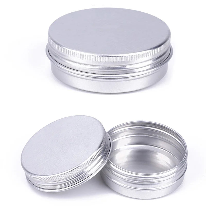 60ml 2oz Custom Logo Aluminum Tin Cans for Soap Cream Cosmetic Food Empty Metal Jars Candle
