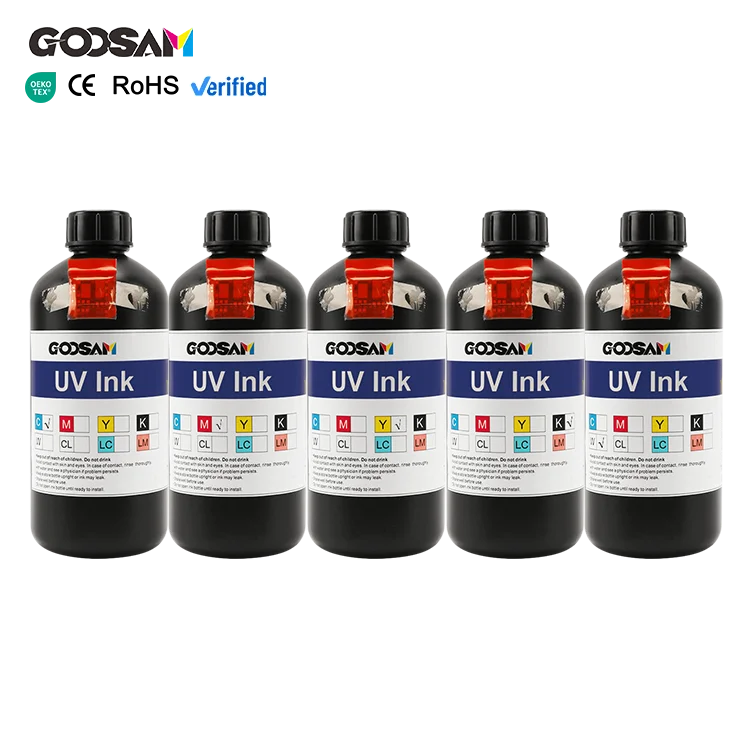 Goosam 1L Bottle LUS120 LUS170 LUS175 LUS210 LUS200 Clear LED Curable UV Ink for Mimaki Ucjv150-160 3042 Jfx200 2513
