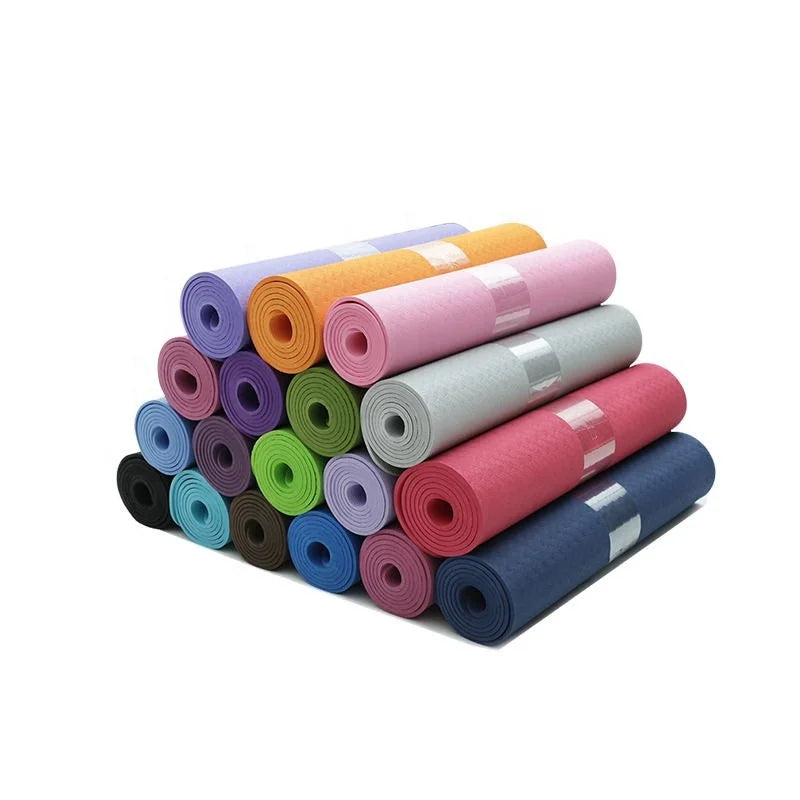 Custom Logo Printed Non-Toxic Eco-Friendly PVC Yoga Mat for Fitness Exercise