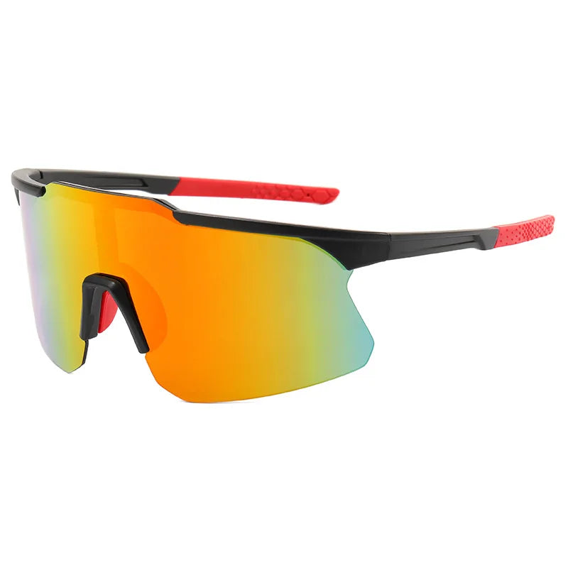 New  Oakly Riding Cycling Glasses Wholesale Fashion Oversized Big Frame Dazzling Lenses UV400 Sports Sunglasses for Men Women
