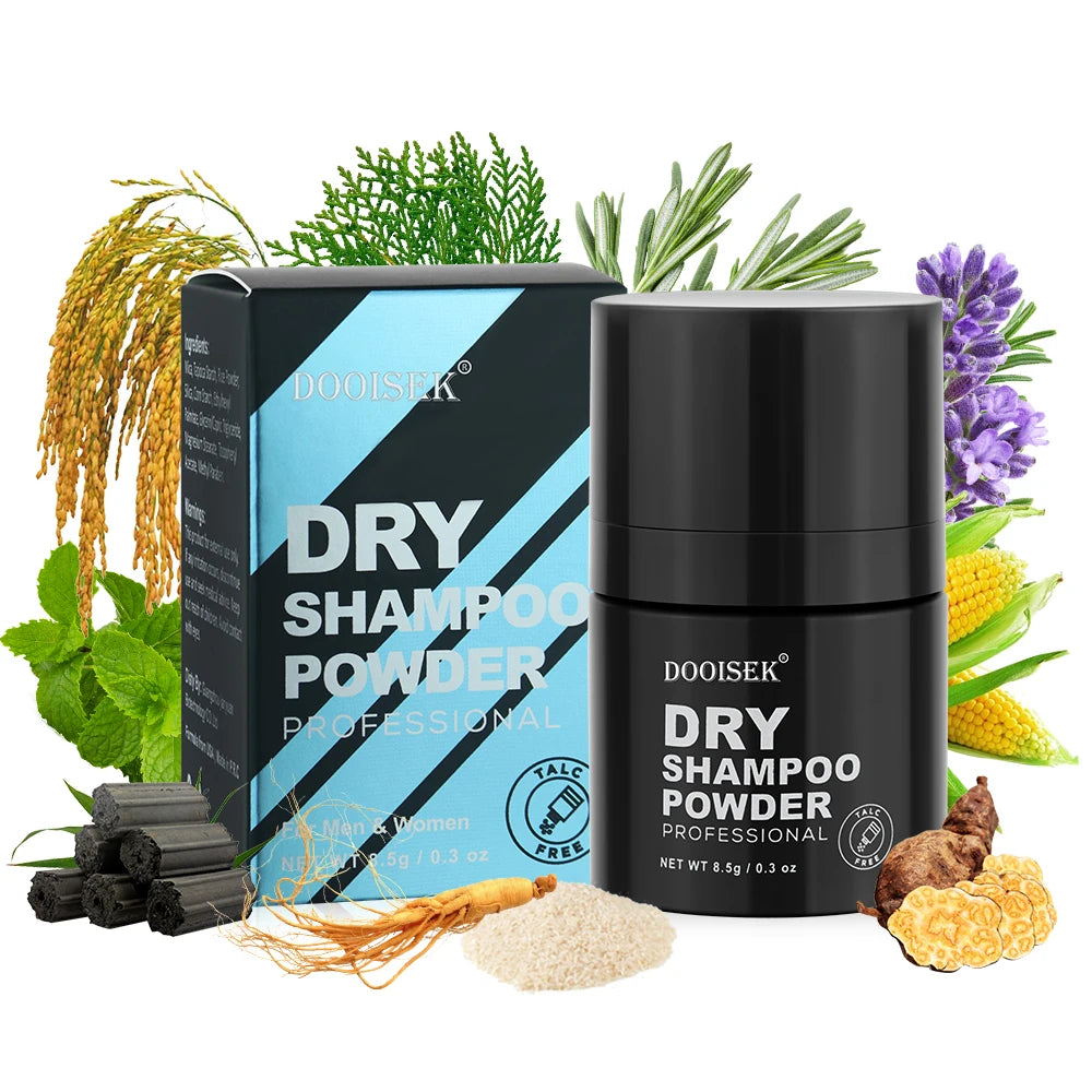 DOOISEK Natural Dry Shampoo Spray Organic Talc-free Dry Hair Shampoo Powder Spray Hairdressing Products