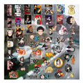 51Pcs Fire Force Anime Uv Transfer Sticker Waterproof Cartoon Stickers