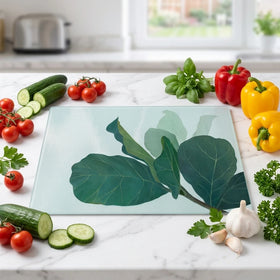 Sublimation Blank Tempered Glass Cutting Board Customized Photo Rectangle Shape Cutting Board