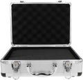 Silver Aluminum Briefcase With Lock Aluminum Briefcase for Men or Women Metal Hard Case