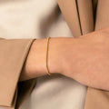 EManco NEW 1mm 1.5mm 2mm Round Gold Plated Snake Chain Bracelet Stainless Steel Link Chain Men Women Wholesale