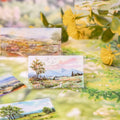 48pcs/pack PET Sticker Pack Returning to the Garden Series Mountain View Rustic Theme Large Size