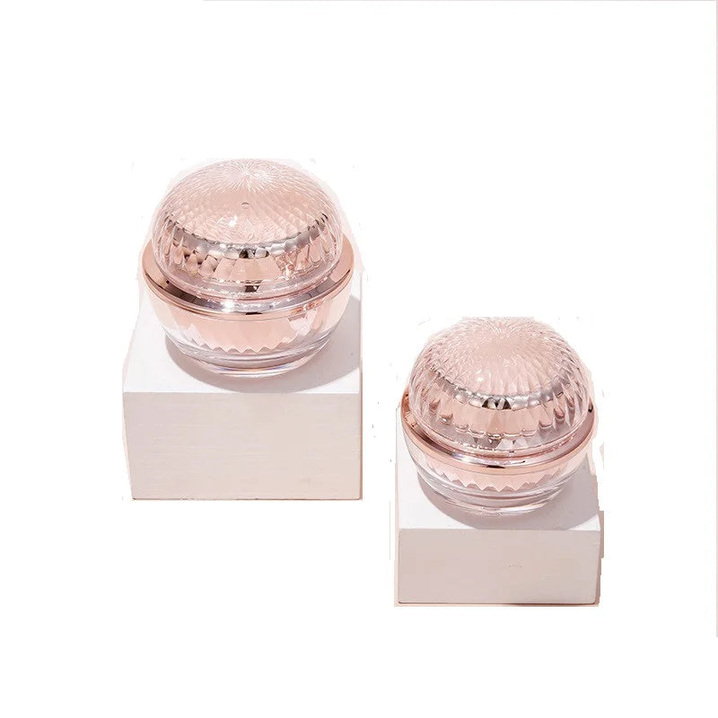 Custom logo 30g 60g pink Airless Diamond Jar Cosmetic Package Container Skin Care Cosmetic Production Vacuum Bottle