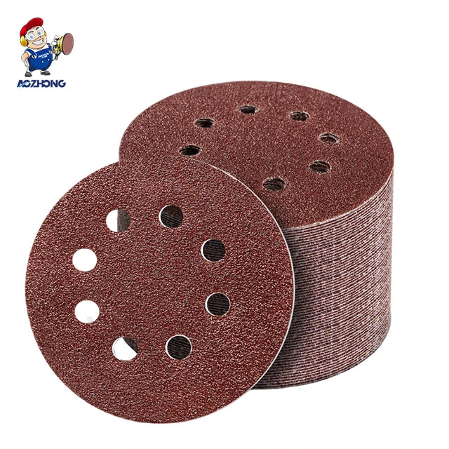 Manufacturing 4/5/6 Inch Sandpaper Aluminium Oxide for Wood