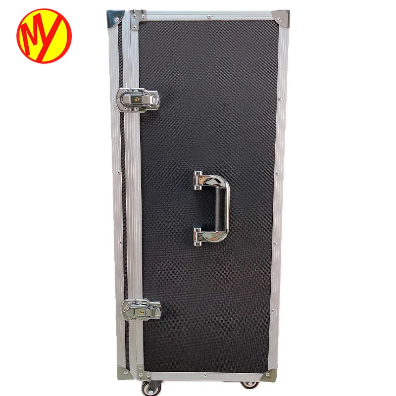 Professional Classic Aluminum Tool Storage Case with Wheels Large Capacity Protection Black ODM OEM Customized