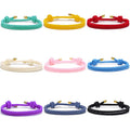 Wholesale Teen Girls Colorful Cheering Friendship Bracelet Gift Gold Metal Head Double Layer Milan Rope Wrap Bracelets Women