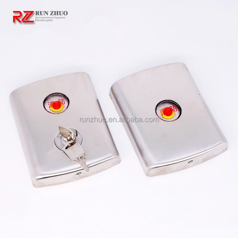 XIZ* O**S Elevator LOP HOP Wall Mounted Stainless Steel Fireman Switch Hall LOP Fireman Switch