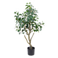 China High Simulation Fake Plants Evergreen Real Touch Plastic Leaf Bonsai Tree Artificial Douban Tree for Home Living Room