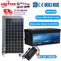 EU PH STOCK UBETTER  Lithium Battery Pack 48v 51.2V  5KWH100Ah 200Ah Lifepo4 Batteries With Bluetooth for Home RV Solar Battery