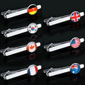 Manufacturer Personalized Tie Clip with Customized logo Men Tie bar Pin 287 Country Flag Design Tie Clip for Men