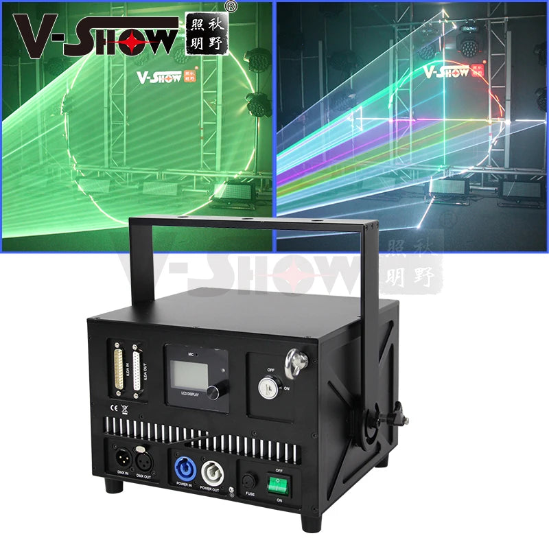 VSHOW 10W ILDA High Power  RGB Laser Stage Lighting