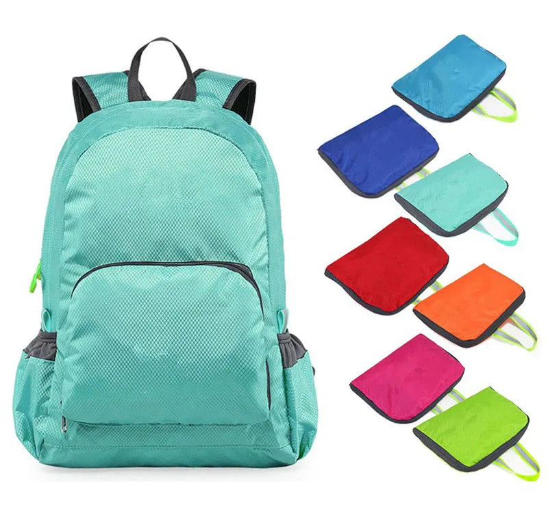 Foldable Waterproof Bag for Adult Polyester Backpack Outdoor Travel Climbing Sport Backpack Folding  Bag