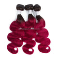 HW03-BB Spot Supply Wholesale Human Hair Curtain Hair Bundles Bicolor Brazilian Hair Body Wave Gradient 100g 8-26inch 1 Piece