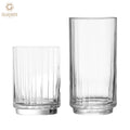 Hotel Grade Stackable Water Glasses Durable Transparent Glass Tumbler Highball Glasses for CocktailsBeverage