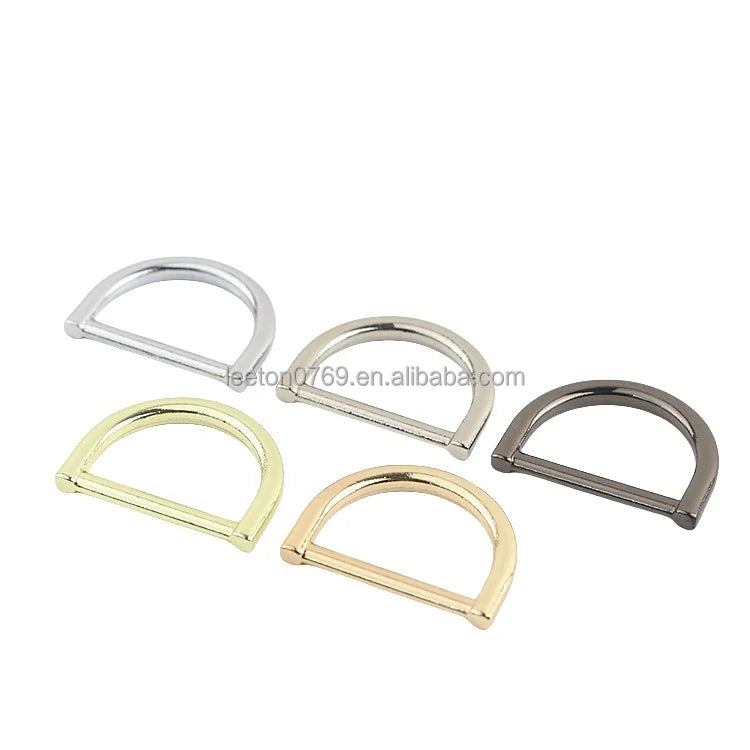 Stock Supply 1.0inch 25mm 5 Colors Good Quality Zinc Alloy Horseshoe D Buckle for Leather Bags
