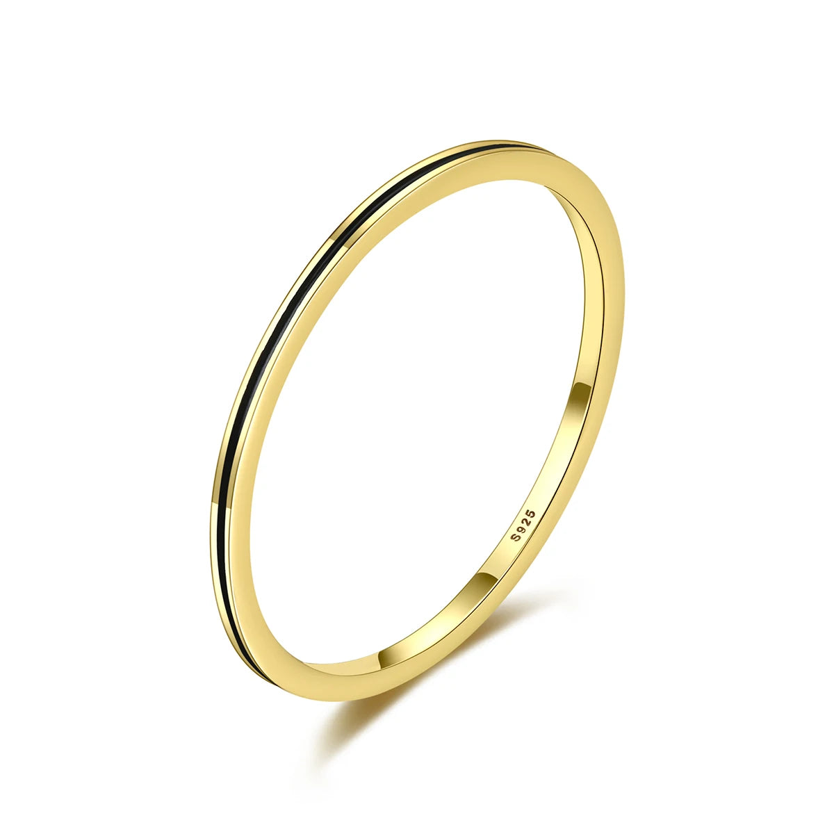 CZCITY High Quality Jewelry 925 Silver Gold Plated Eternal Engagement Ring for Women Gift Paint Ring