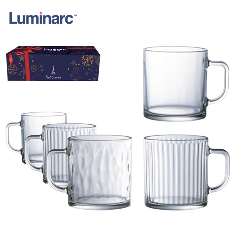 Luminarc Large Capacity 500ml Tempered Glass Milk Coffee Mug Heat-Resistant ARC Design Hotel Breakfast Cereal Cup