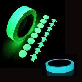 High Bright PET Type Blue Color Luminous Rigid Glow in the Dark Film Roll Tape Sticker Paper for Luminescent Fire Safety Signs