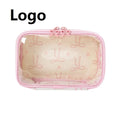 2026 Customized Printed Girls Bow Makeup Bag Lightweight Nylon Waterproof Toiletry Bag Hand-held Cosmetic Organizer Case Bag