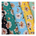 For Women Clothing 100% Viscose Rayon Printed Fabric Popular Vintage Design Light Weight Soft Floral Customized Shirting Fabric