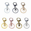 Spot Sale Rose Gold Metal Keychain with Large Lobster Clasp Elegant for Buckle Design