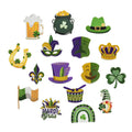 Yiwu Wintop Green Color Mardi Gras Day Party Theme Iron on Embroidered Clothes Decoration Patches