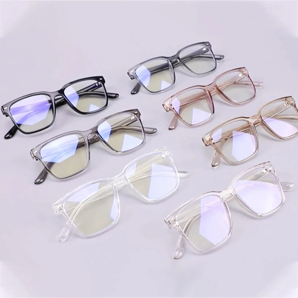 Wholesale Clear TR90 Square Bluelight Eyewear Anti Blue Light Computer Eyeglasses Blue Light Blocking Glasses