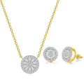 Fashion Jewelry Sets Korean Style Women's Zircon Wedding Choker Necklace and Earring Set 14K Gold Plated