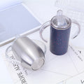 Watersy 12 oz for Sublimation Blanks Double Wall Stainless Steel Insulated Mini Kids Tumbler Cups with Straight Sippy Lid