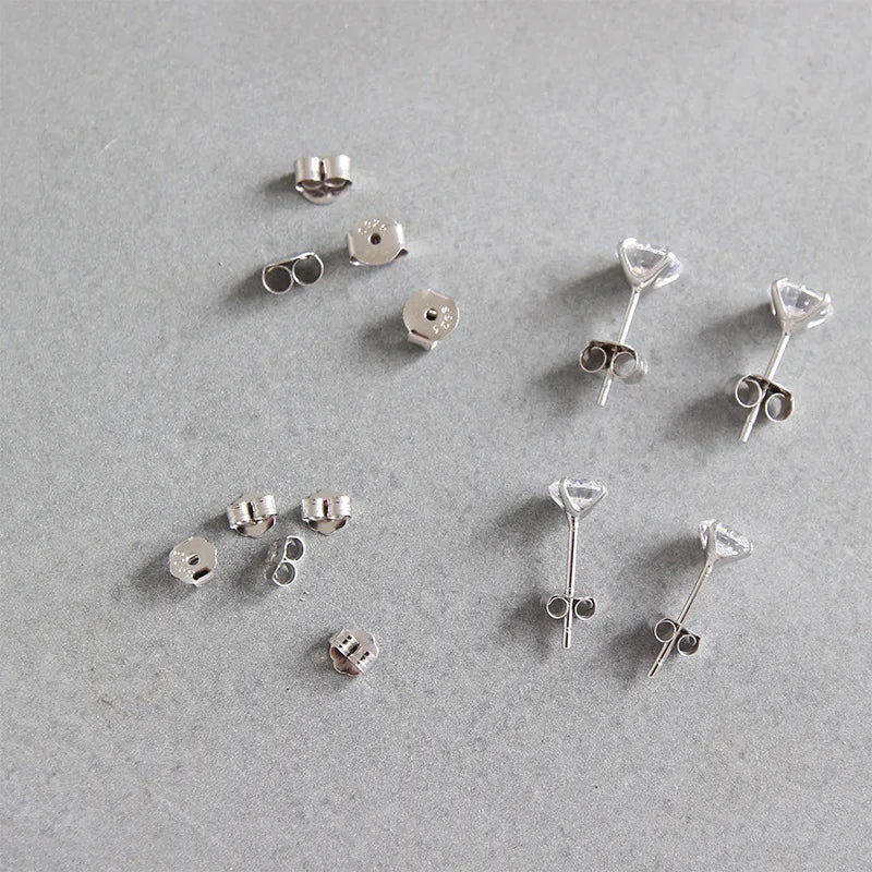 Wholesale Fashion Jewelry Earrings Korean Version Earings Back Jewelry Women 925 Sterling Silver Earring Stopper