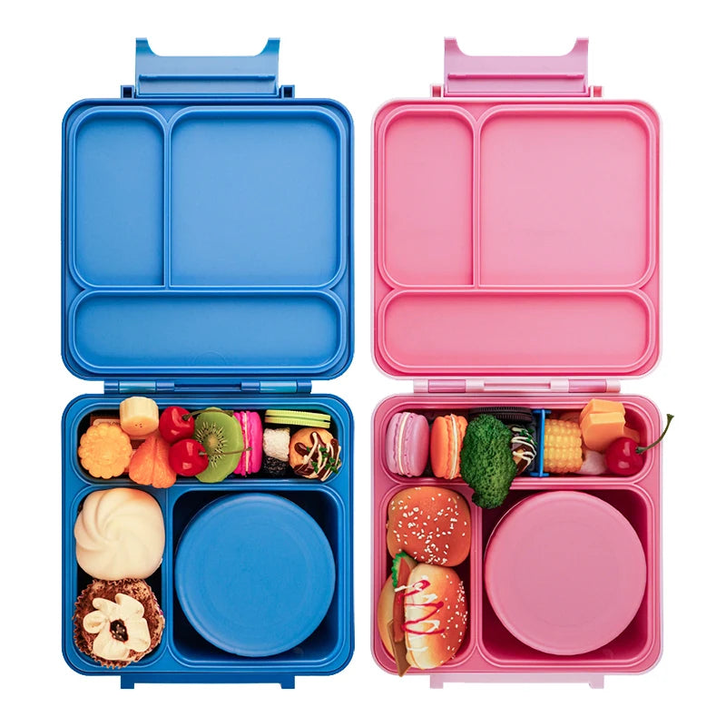 1800ML Insulated Plastic Thermos Lunch Box Set for Kids Leak-Proof Bento Boxes Handle for School Food Storage Lunch Carrying