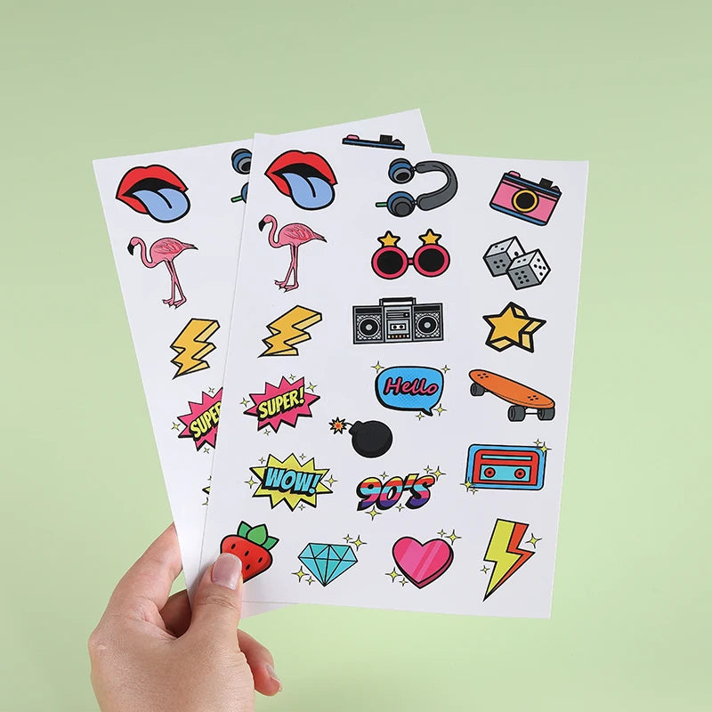 Eco Friendly Promotional Self Adhesive Waterproof Custom Printing Kiss Cut Vinyl Stickers Sheet for Decoration