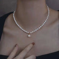 Factory Direct Sales 5-6mm Natural Freshwater Rice Pearl Pendants Necklaces for Women Cute Girl Gifts