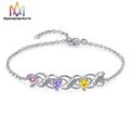 Fashion Jewelry Diy Custoom Name and Birthstome Lucky Bracelet Good Luck Bracelet Adjustable