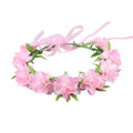 2026 Adjustable Floral Elastic Ribbon Headband Women Girls Children Crown Garland for Party Wedding Beach Headpiece