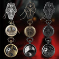 BSY Bronze Black Vintage Antique Commemorative Quartz Dial Pocket Watch with Chain for Gift