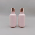 100ml Matte Frosted Pink Customized Shape Healthy Plastic Bottle Pump Sprayer for Facial Cleanser Skin Care Serum Packaging