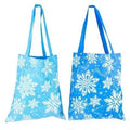 Ruthbag Recycled Winter Tote Bags Promotional Small Fashion Snowflake Design Letter Pattern Type