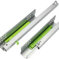 3-fold Invisible Drawer Slide Rails with Soft Close Function Full Extension Bottom Mount 24'' Drawer Height Adjustment 0-5mm